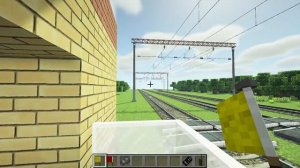 Работаю дежурным по переезду в Майнкрафт! Увидел "Сапсан" и "Красную стрелу"