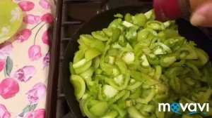 Жареные зелёные помидоры.?