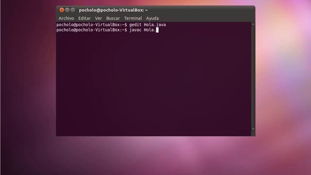 Creación, compilación y ejecución JAVA Consola Linux смотреть онлайн