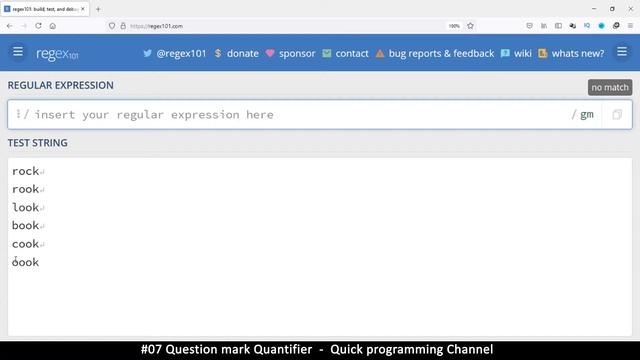 #07 Question mark quantifier | Regular Expressions - Quick programming tutorial смотреть онлайн