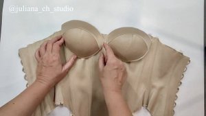 Корсет. 7) Как вшить чашки в корсет. Corset. 7) How to sew cups into a corset.#corset#корсет