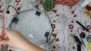 Новогодняя композиция "Каток" | Поделка в школу на Новый год