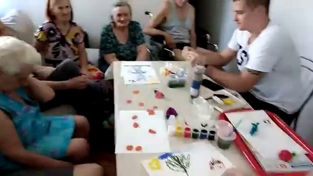 Проведение досуга в доме престарелых "Долголетие"