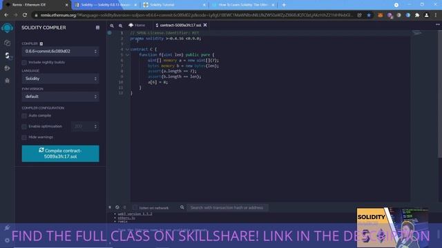 Solidity Basics: Remix IDE and Solidity documentation