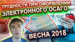 0202 Трудности при оформление электронного полиса ОСАГО в 2018 году