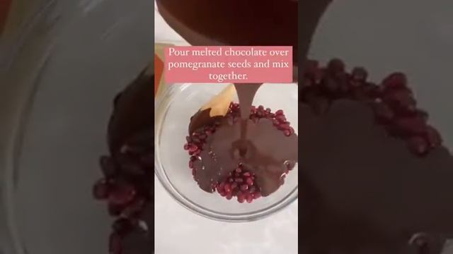 Chocolate Pomegranate Clusters