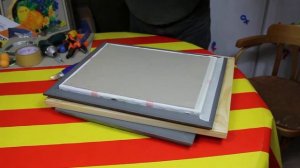 Оформление вышитой работы в багетную раму на подрамнике 3