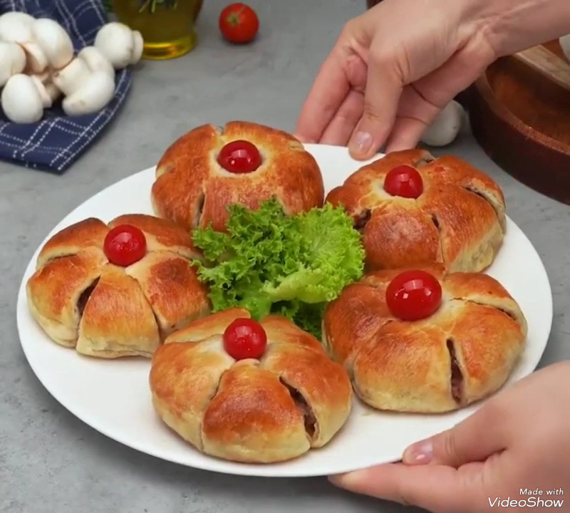 Оригинальная закуска из слоеного теста