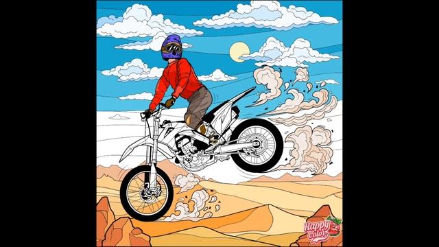 Being active is fun! | Speed coloring & final result