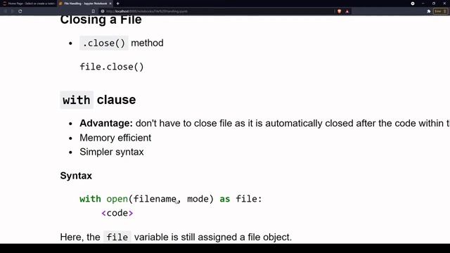 CBSE Class 12 Computer Science with Python | Unit 1 |  File Handling: 'with' Clause