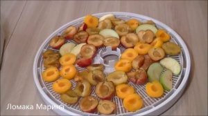 Сухофрукты АССОРТИ яблоки сливы жёлтая алыча. Вкусный рецепт для сушилок.