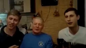 Три Народных Гармониста И Шипков, А Мазуров, А Симонов на отдыхе в Вологде