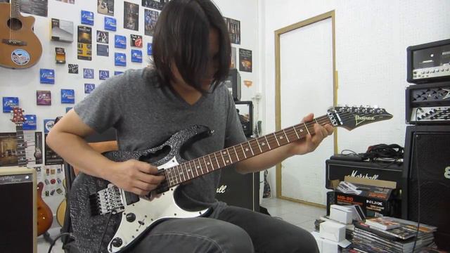 Ibanez Jem 7DBK Guitar Steve Vai Signature Drive Sound смотреть онлайн