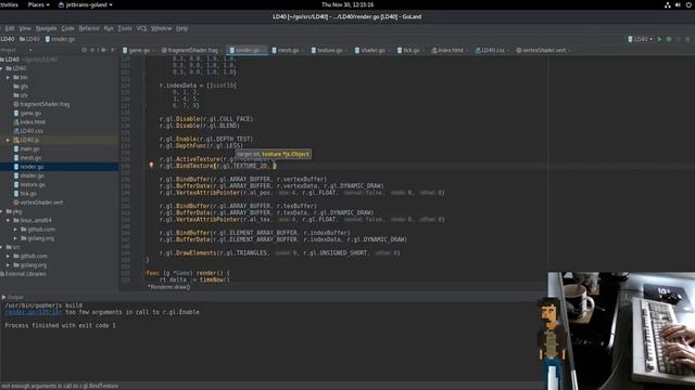 Go + WebGL Ludum Dare testing смотреть онлайн