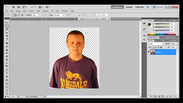How To Green Screen In Photoshop CS3 5 смотреть онлайн