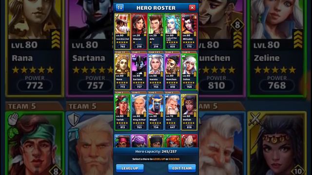 Empires & Puzzles current Roster, Item and Stronghold status смотреть онлайн