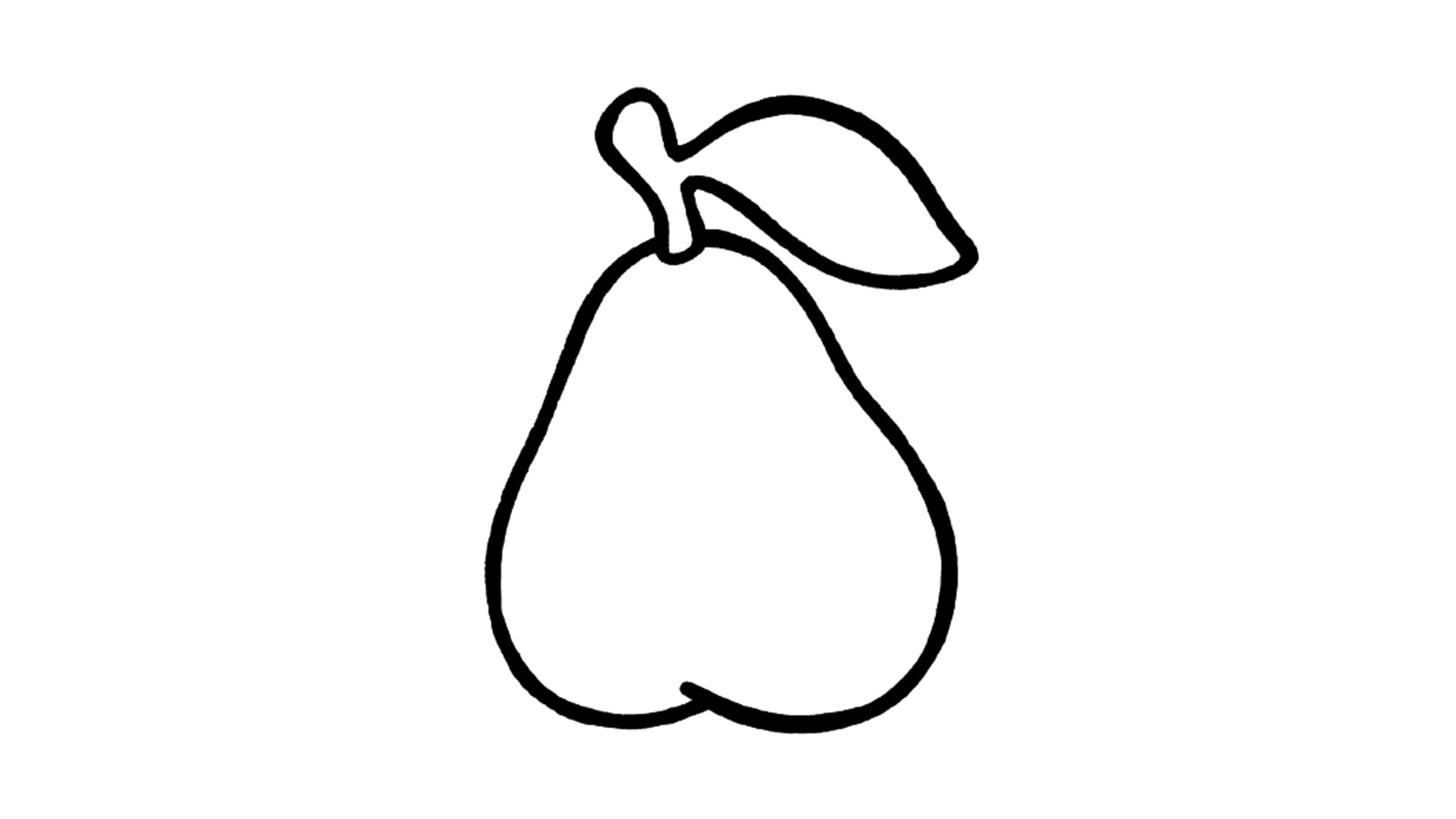 Детский рисунок груша