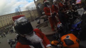 GoPro Christmas crazy santa riding (Ukraine, Kiev 25.12.2014) Предновогодняя покатушка