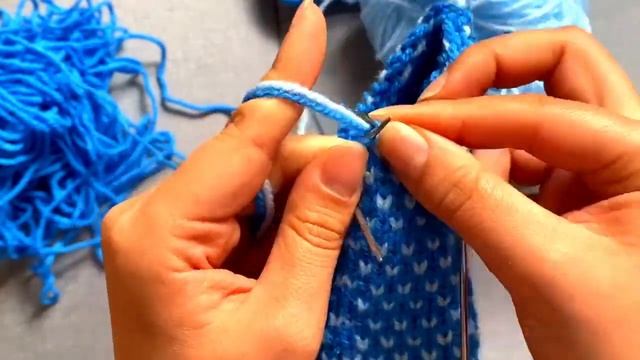 Jogless knitting (#knittingtutorialforbeginners #knittingsocks #вязаныеноски)