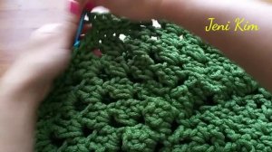 Овальный ковер крючком 14-17 ряды Crochet Oval Rug