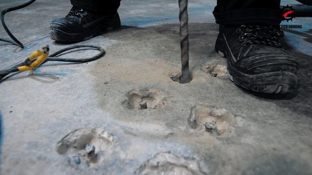Полировка топпинговых полов и ремонт анкерных отверстий на складе
