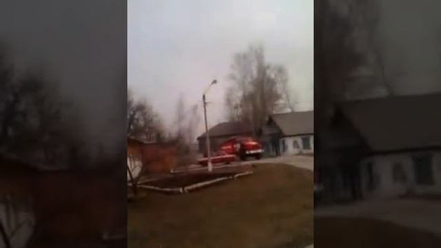 Пожар психиатрической лечебницы на Стройке г. Ачинск