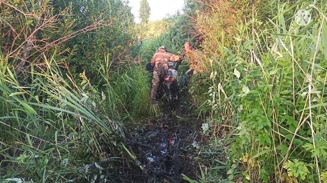 Субботняя поездка через ручей на Рейсер Х2 ,а Авантис а 7 и suzuki DRZ 400. смотреть онлайн