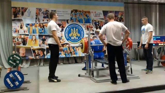 Kyselov Dmytro. Жим лежа 210 кг. Bench press 463 lbs. смотреть онлайн