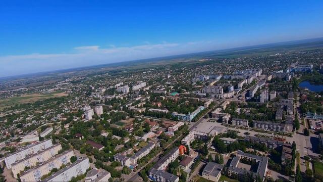 Полет над Новомосковском и окрестностями - река Самара, плавни, лес, турбазы смотреть онлайн