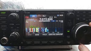 Icom IC-7300 - КВ трансивер. QTH Кантемировка. Антенна OPEK400B.