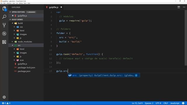 Tutoriais Relâmpago - Automatização com Gulp - Parte 1 смотреть онлайн