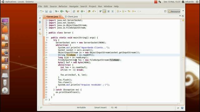 Utilizando a interface Socket de JAVA (TUTORIAL) [01/02] смотреть онлайн
