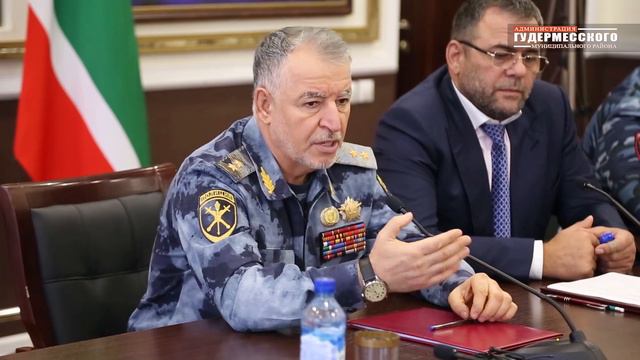 Рабочий визит министра внутренних дел ЧР Руслана Алханова смотреть онлайн