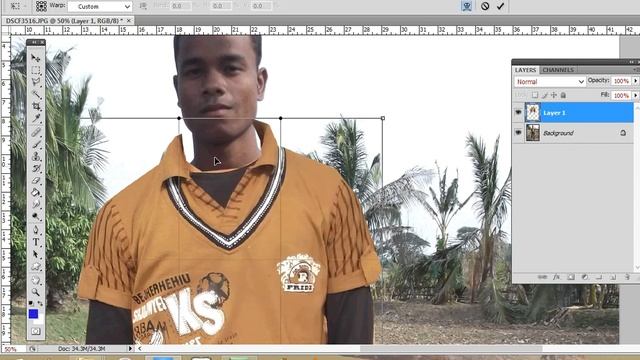 Photoshop Tutor in Odia Language- Work for Dress Change of a image смотреть онлайн