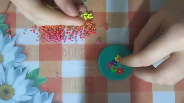 Цветочная полянка в технике филигрань из FIMO kids - МАСТЕР-КЛАСС смотреть онлайн