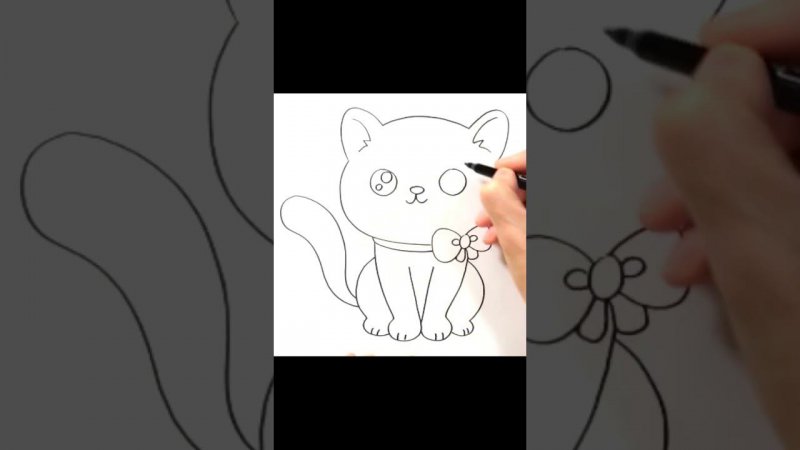 How to draw a cat