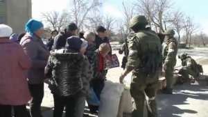 Российские военнослужащие доставили гуманитарную помощь в н. п. Станислав Херсонской обл. БЕЛРУСИНФО