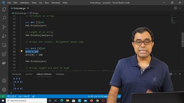 Lets Go | Arrays in GoLang | Go Programming Language