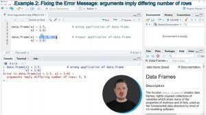 R Error: Arguments Imply Differing Number of Rows (2 Examples) | Unequal Variable Lengths | Solutio