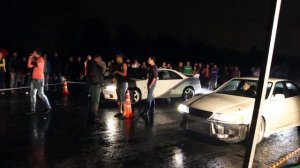 nissan gtr vs toyota mark-2 drag