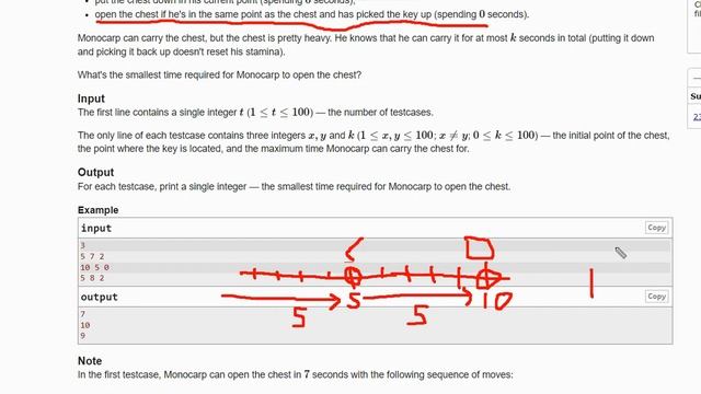 A. Treasure Chest | Codeforces Round 157 (Div. 2) | Full solution смотреть онлайн