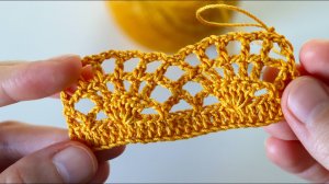 АЖУРНАЯ кайма крючком