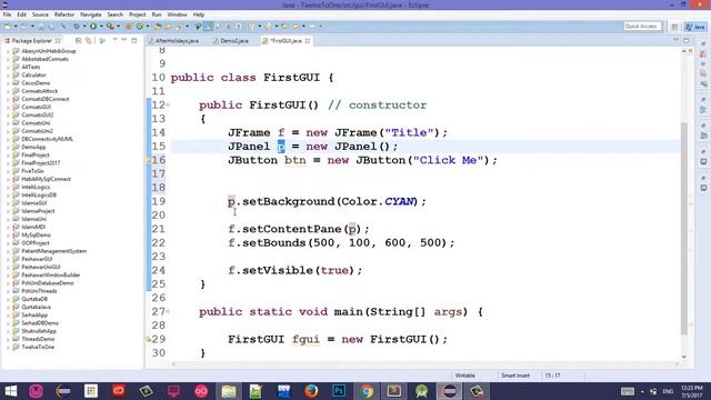 #3 Java Swing Tutorial in Pashto | JButton смотреть онлайн