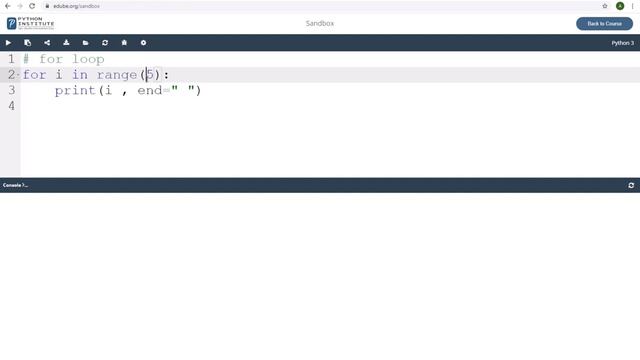 PCAP - Programming Essentials in Python: Module 3 (loops-for)