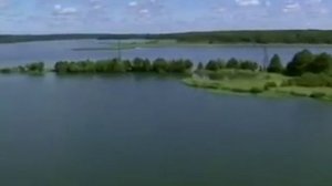 Людиново с вертолёта! Озеро Ломпадь. Красиво. С высоты птичьего полёта. Жемчужина Калужского края.