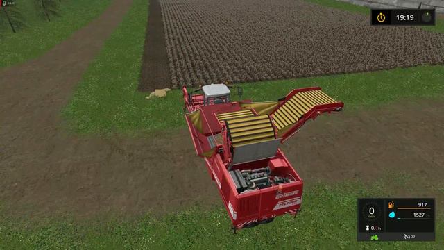 Farming Simulator 17 ➣ Сложный режим • Sosnovka. Часть 220. Сбор урожая Картофеля на Grimme Tectron