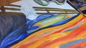 🍄РИСУЮ Э.МУНК «КРИК»//рисовала 4 дня🍄