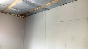 Отделка гипсокартоном дома из газобетона. Мансардный этаж..