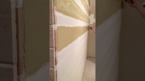 ИМИТАЦИЯ ТЕКСТУРЫ ДЕРЕВА НА СТЕНЕ АКРИЛОВОЙ КРАСКОЙ