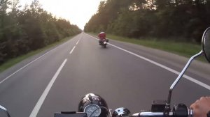 Honda Steed 400, and Dnipro 650 Максималка, положил стрелку